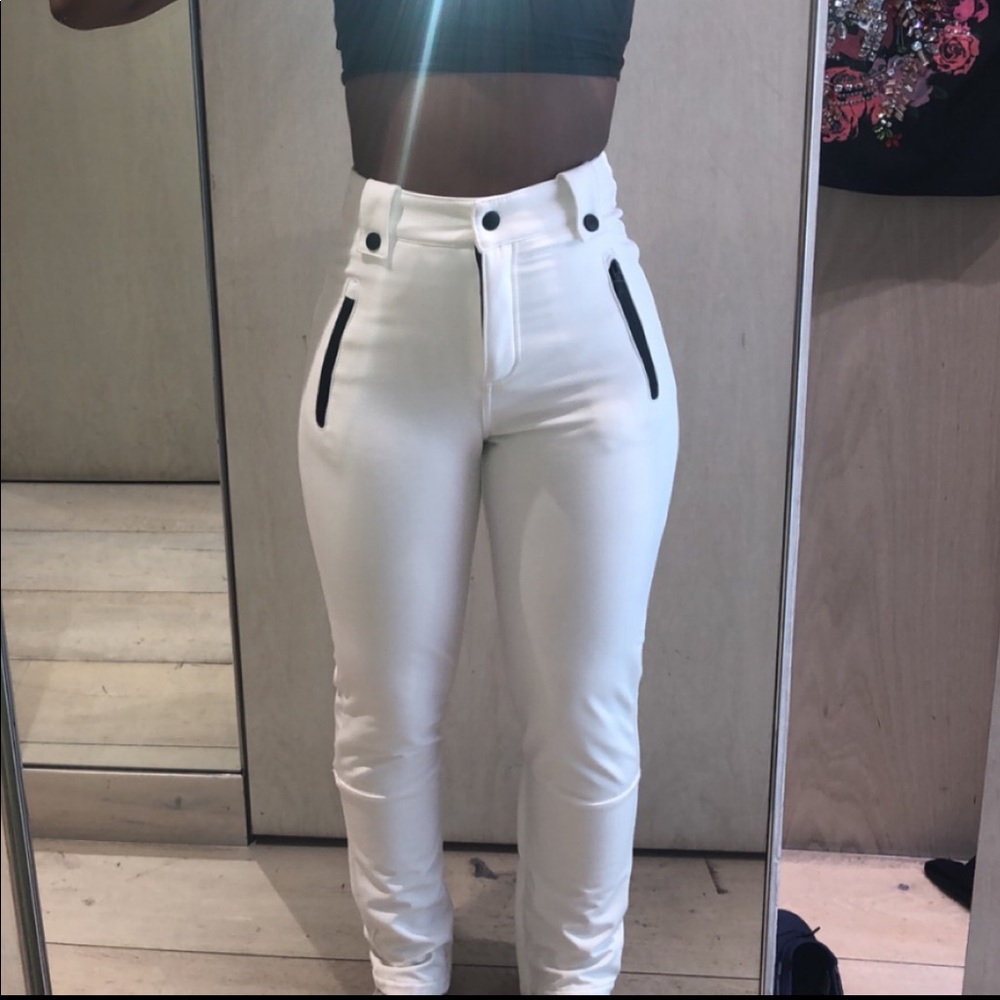 White Leather Pants